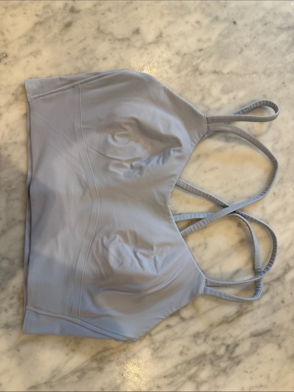lululemon athletica Light Blue Strappy Sports Bra